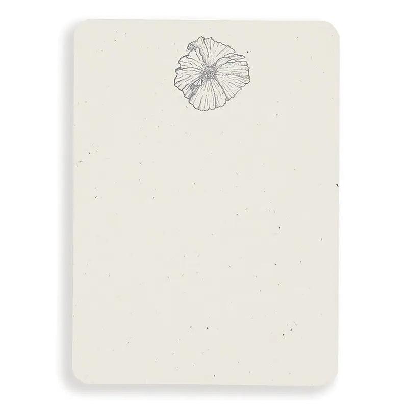 Matilija Poppy Letterpress Note Cards - Set of 8