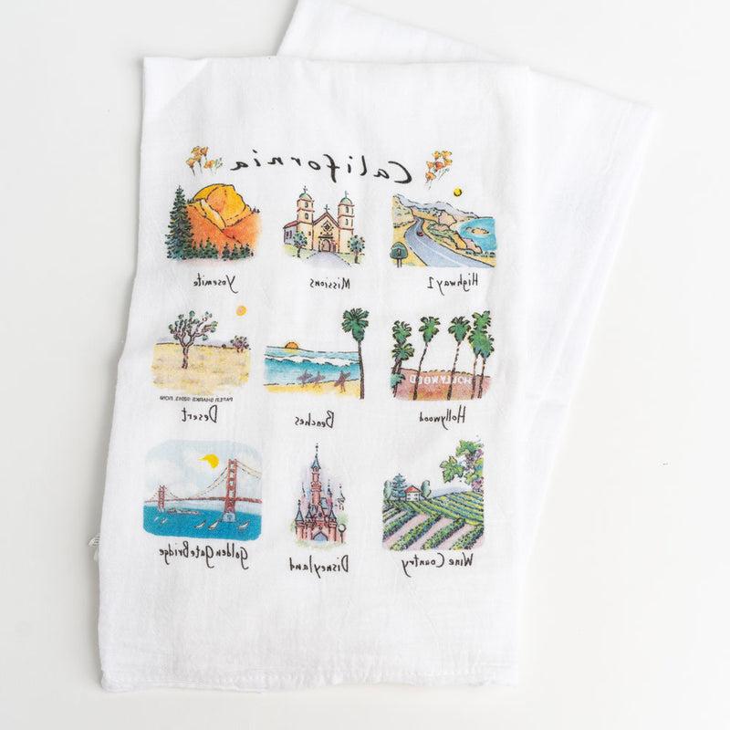 California Sketches Flour Sack Towel