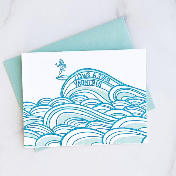 Swell Birthday Greeting Card