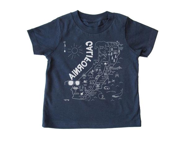 California Toddler Tee in Navy