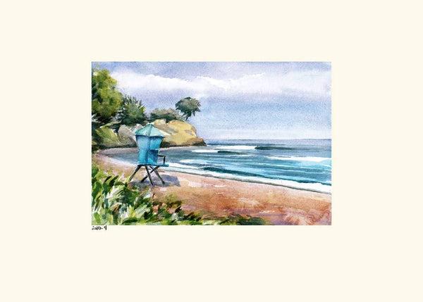 Leadbetter Beach Note Card