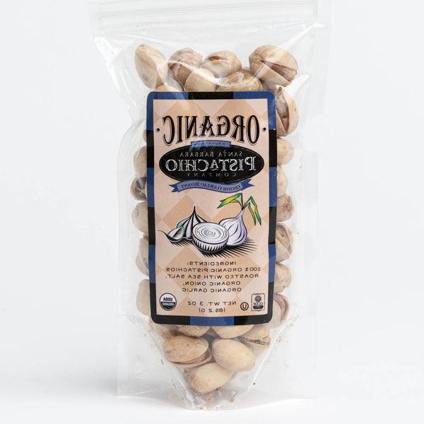 Onion Garlic Santa Barbara Organic Pistachios - 3 oz