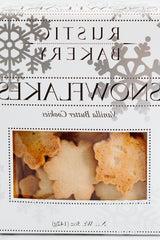 Close-up on Snowflake Cookies Box