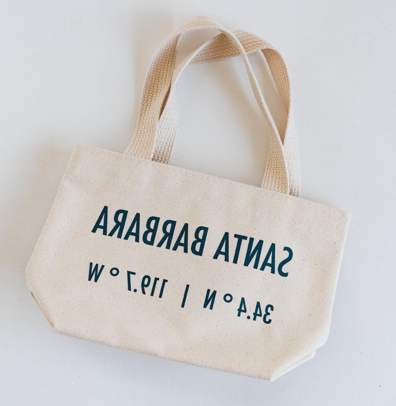 Santa Barbara Coordinates Petite Canvas Tote