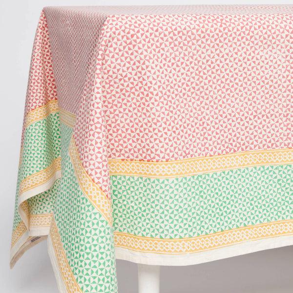 Sunrise Fair Trade Block Printed Table Cloth